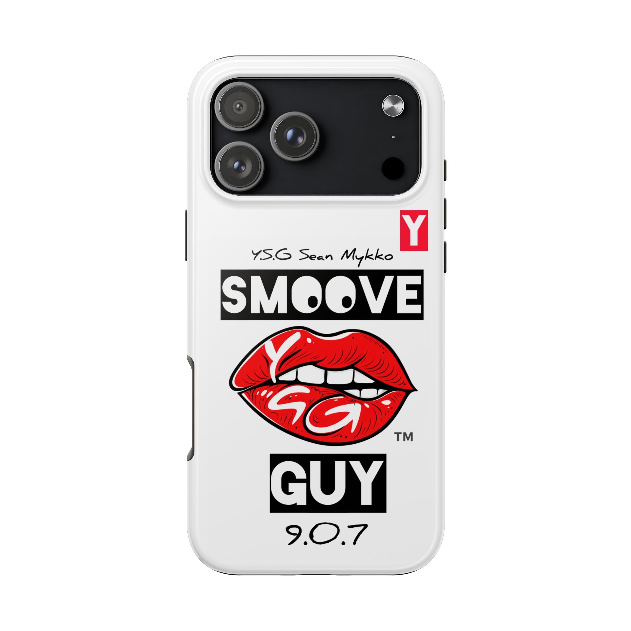 "17 Pro Max" SmooveGuy "Alpha Red" iPhone Case