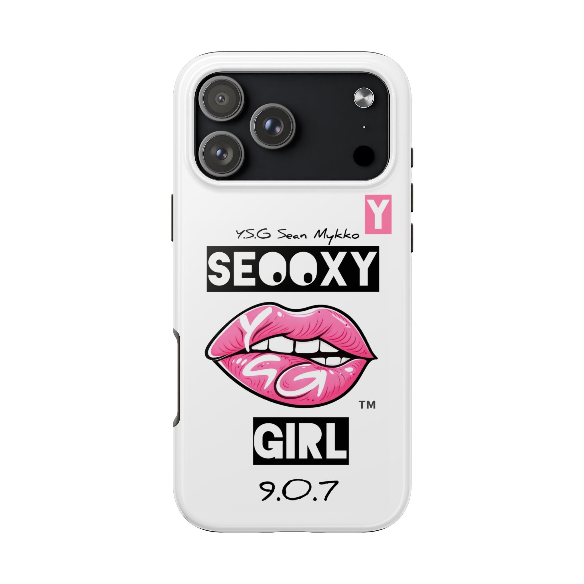 "17 Pro Max" Pink Starburst" SeooxyGirl iPhone Case